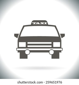 Taxi car sign icon