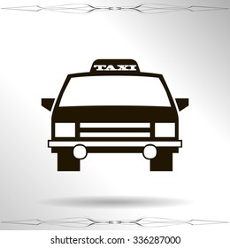 Taxi car sign icon