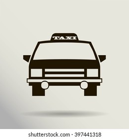 Taxi car sign icon