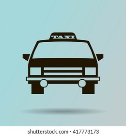 Taxi car sign icon