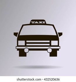 Taxi car sign icon