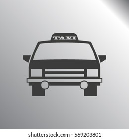 Taxi car sign icon