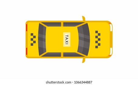 Taxi Car Top View