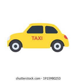 Icono de automóvil o transporte de taxis