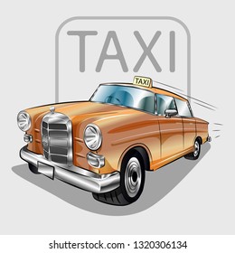 Taxi car vector