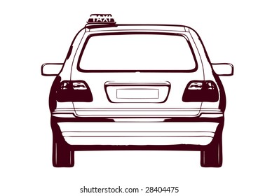 taxi car vector