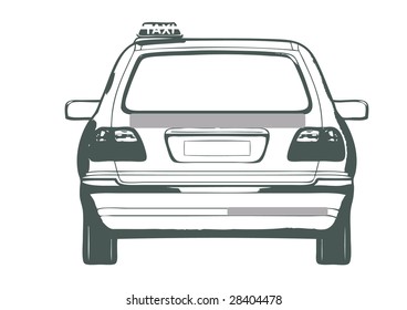 taxi car vector