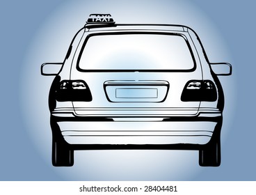 taxi car vector