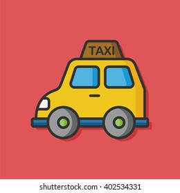 taxi car vector icon