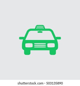Taxi car vector icon