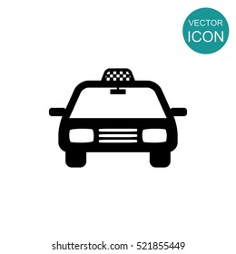 Taxi car vector icon