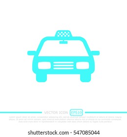 Taxi car vector icon