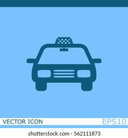 Taxi car vector icon