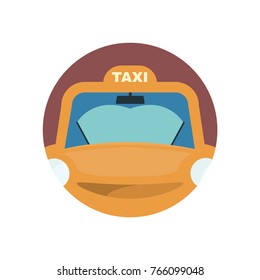 taxi car vector icons