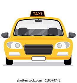 Taxi Car Vector Illustration Taxi Car Stock Vector (Royalty Free ...