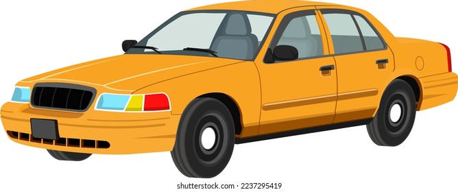 Taxi car vector images for animations 