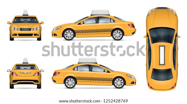 Luxury Sedan Mockup - Top View Design