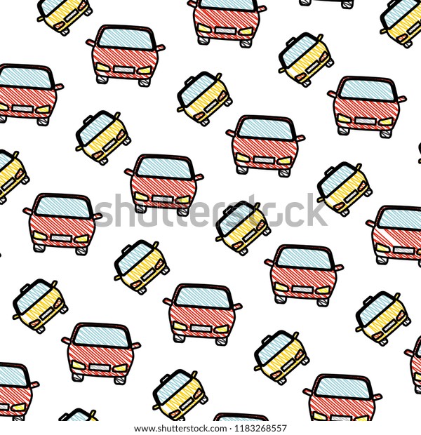 taxi and cars\
pattern