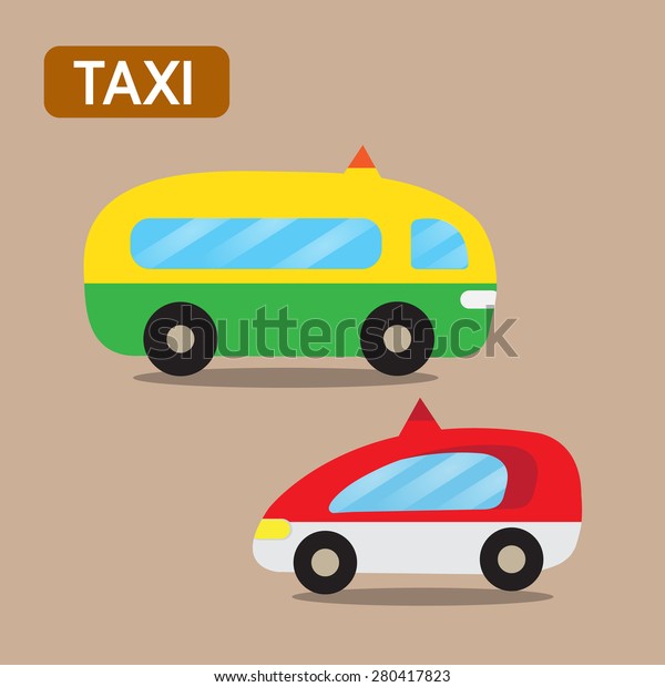 taxi cartoon design\

