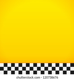 Taxi Checkerboard Pattern - Bottom tiles full of yellow and black and white colors