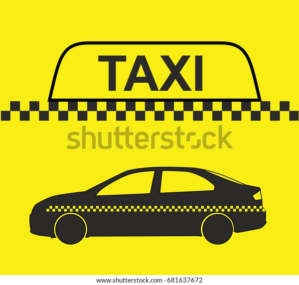 Taxi, checkered taxi, car,\
passenger, transportation, trip. Flat design, vector illustration,\
vector.
