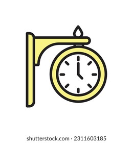Taxi Clock Icon Vector Illustration
