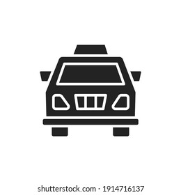 Taxi color line icon. Isolated vector element. Outline pictogram for web page, mobile app, promo