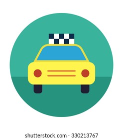 
Taxi Colored Vector Icon
