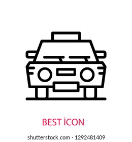 Taxi concept line icon. Simple element illustration. Taxi concept outline symbol design. Can be used for web and mobile UI/UX . Modern vector style. 