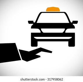 Taxi concept with service icon design, vector illustration 10 eps graphic.