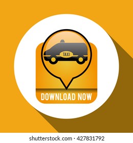 Taxi  design. cab concept. transportation icon , editanle vector