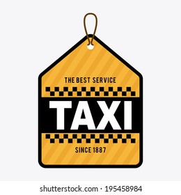 Taxi design over white background, vector illustration