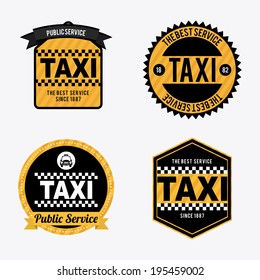 Taxi design over white background, vector illustration