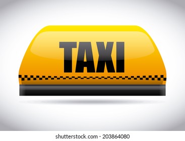 Taxi design over white background, vector illustration