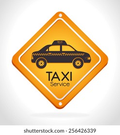 Taxi design over white background, vector illustration.