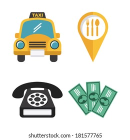 taxi design over white  background,vector illustration