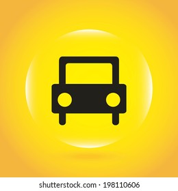 Taxi design over yellow background,vector illustration