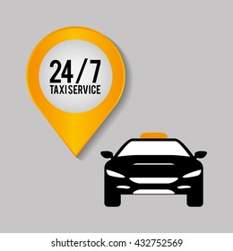 Taxi design. Transportation icon. Isolated illustration