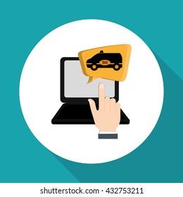Taxi design. Transportation icon. Isolated illustration