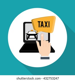 Taxi design. Transportation icon. Isolated illustration