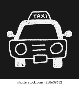 taxi doodle drawing