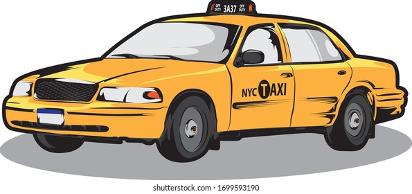 Taxi Drawing And Illustration Color Mode