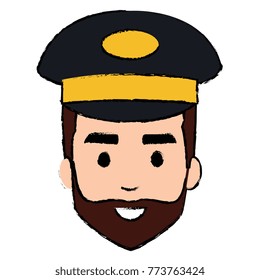 taxi driver with hat