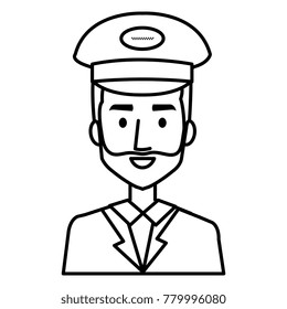 taxi driver with hat