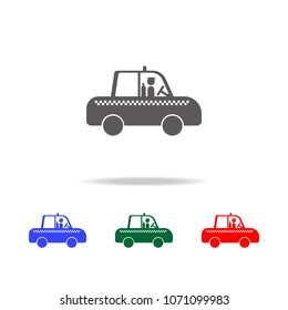 Taxi driver icon. Elements of people profession in multi colored icons. Premium quality graphic design icon. Simple icon for websites, web design, mobile app, info graphics on white background