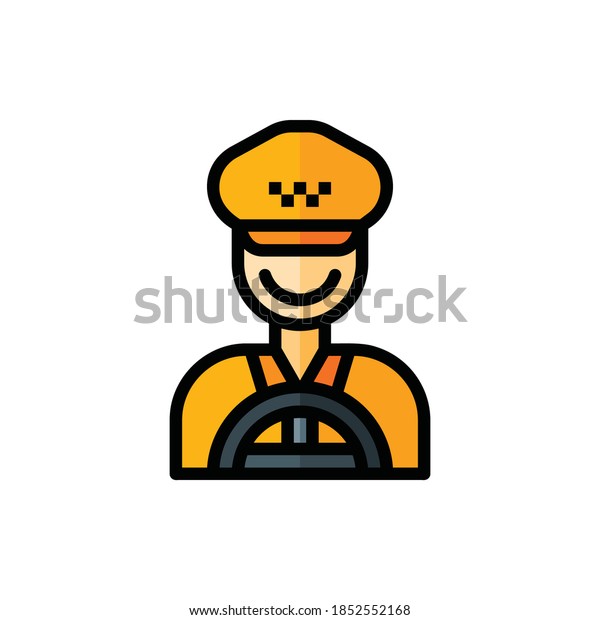 Taxi\
Driver Icon Logo Illustration Vector Isolated. Avatar, Character,\
and Profession Icon-Set. Suitable for Web Design, Logo, App, and\
UI. Editable Stroke and Pixel Perfect. EPS\
10.