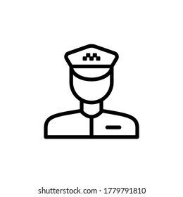 Taxi driver icon. Simple line, outline vector elements of taxi service icons for ui and ux, website or mobile application