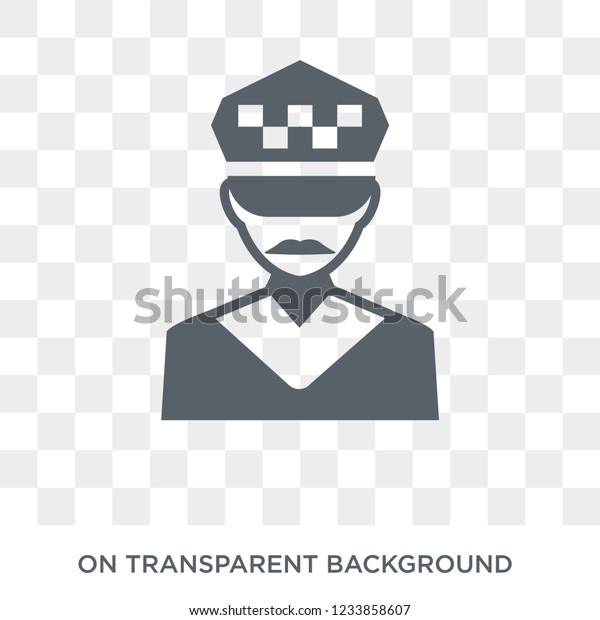 Taxi driver\
icon. Trendy flat vector Taxi driver icon on transparent background\
from Professions collection.\
