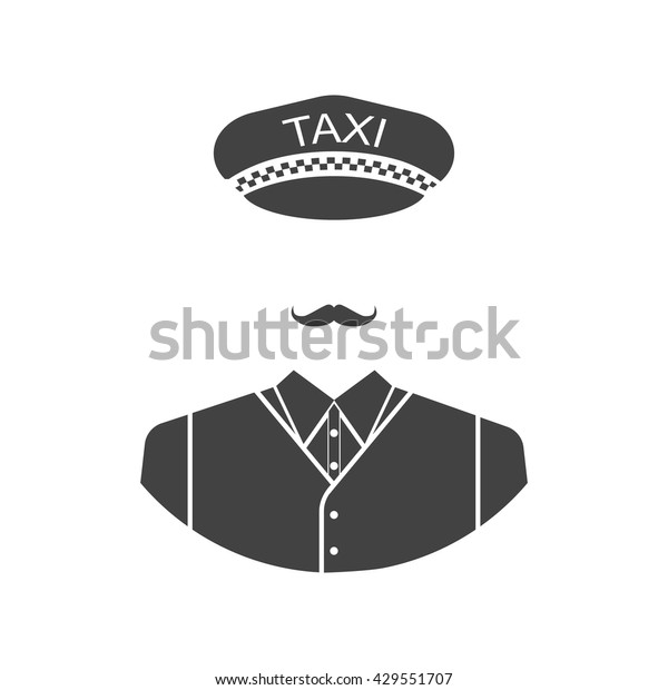 Taxi\
driver icon. Vector illustration, flat\
design.
