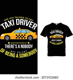 Taxi Driver T shirt Design